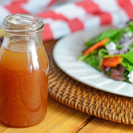 Dijon Vinaigrette is a tasty and simple homemade salad dressing that will compliment any salad or grilled vegetable platter.