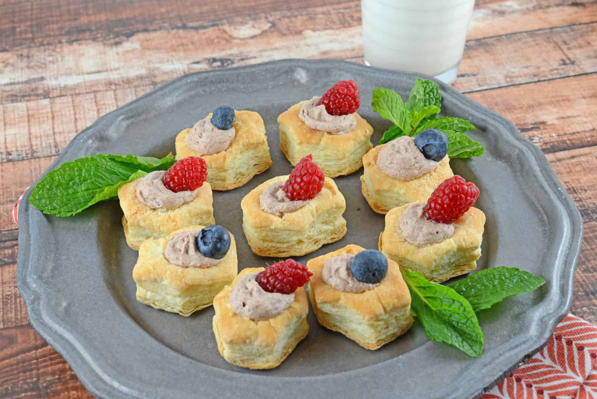 Chocolate Mousse Pastry Cups are a simple and easy dessert recipe perfect for making ahead. Ideal for dinner parties, birthday treats and Valentine's day dessert!