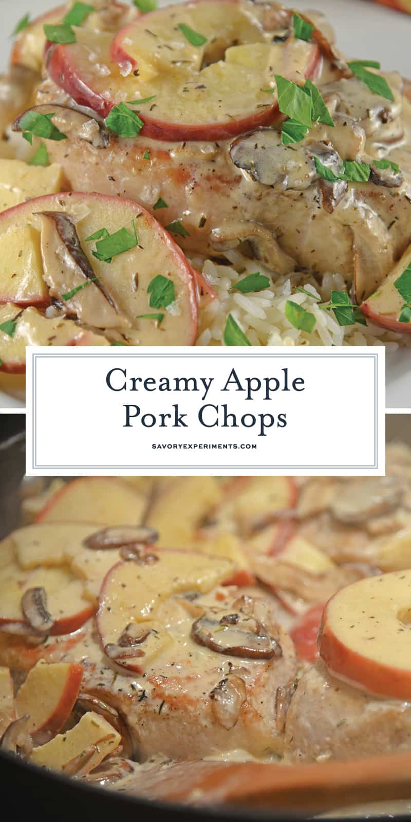 creamy apple pork chops for pinterest 