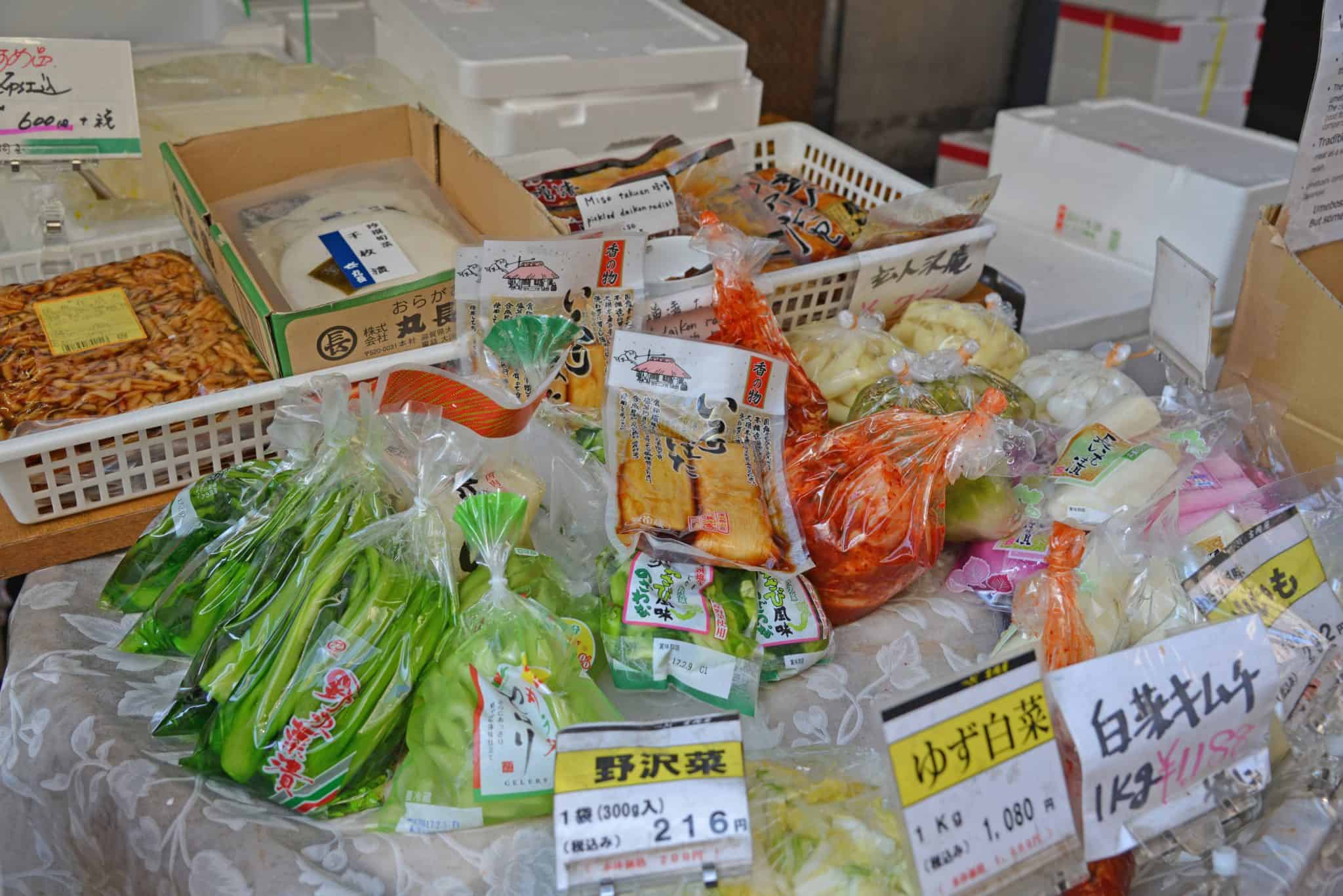 A box filled with different types of food on a table