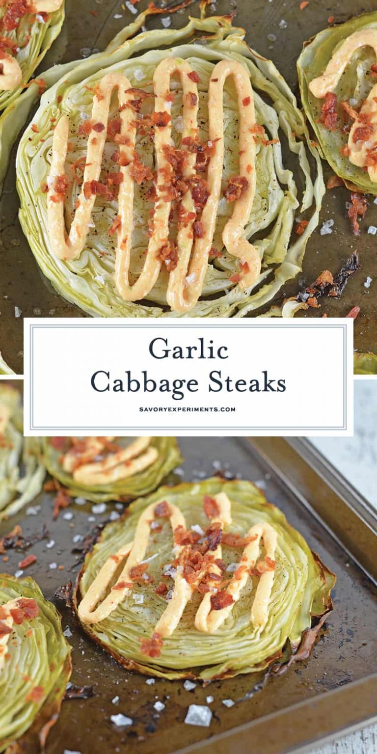 Garlic Cabbage Steaks Cabbage Side Dish Recipe