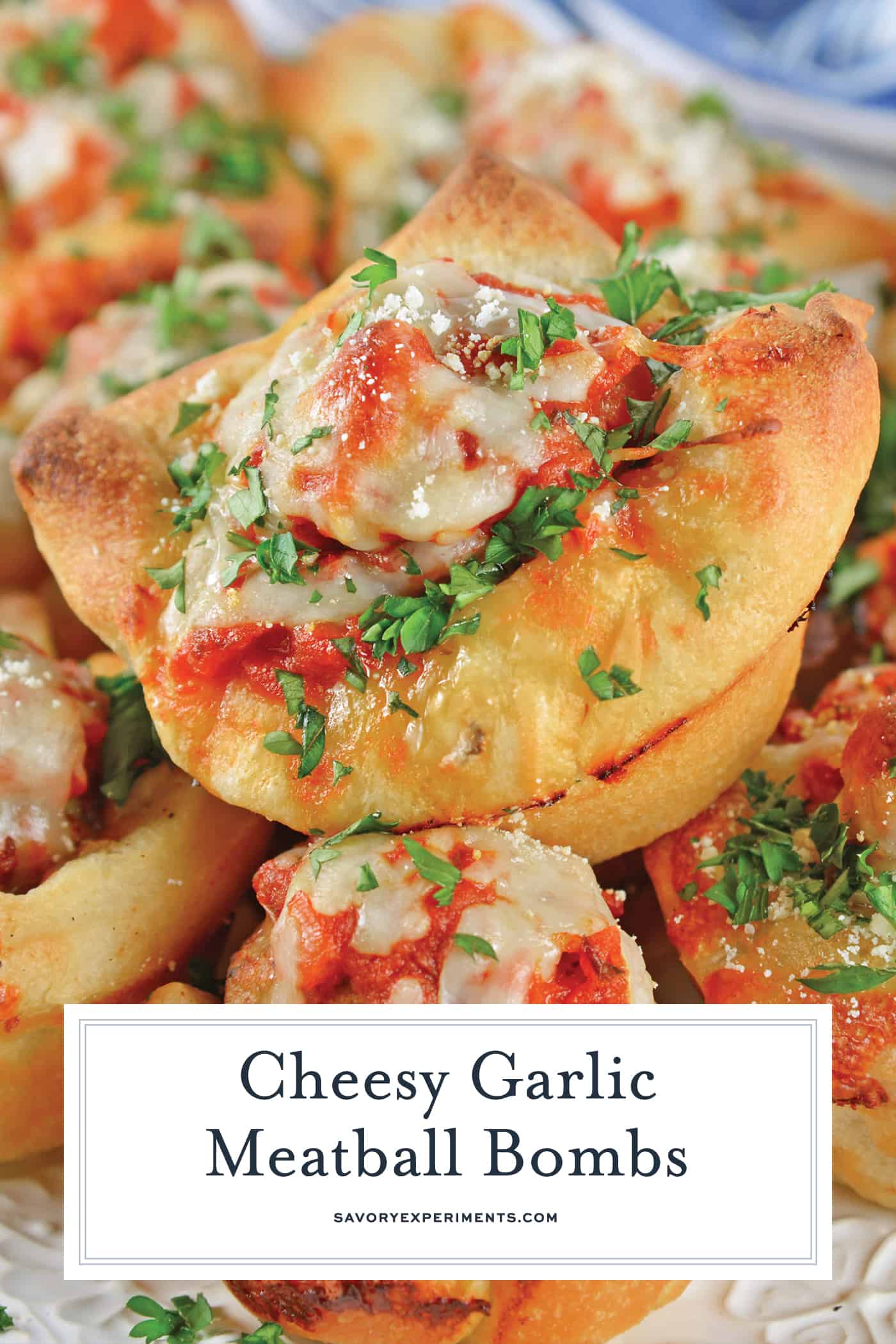 cheesy meatball bombs for pinterest 