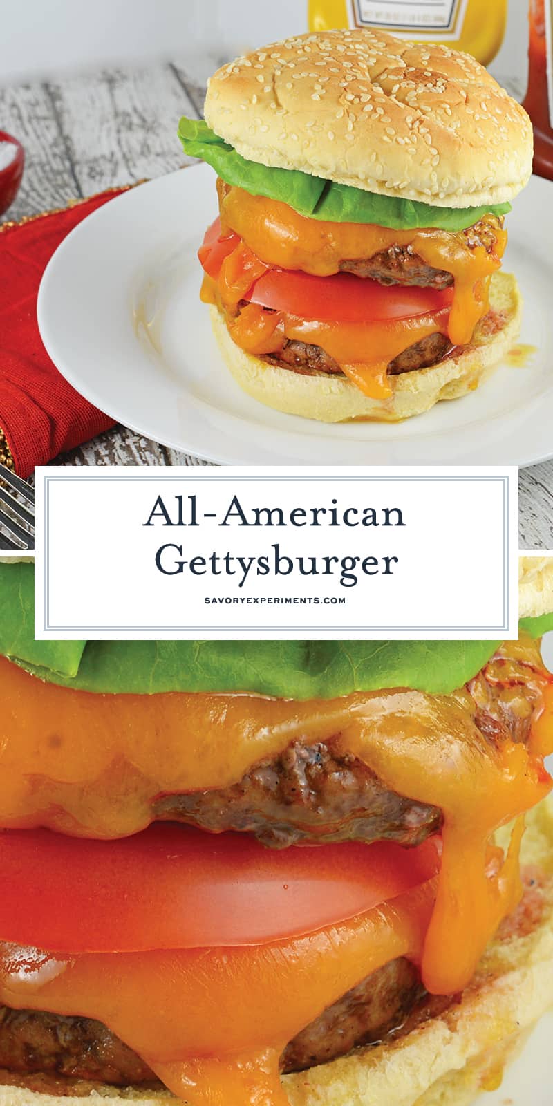 Do you love Gettysburger? I love Gettysburger! Everyone loves a Gettysburger! #gettysburger www.savoryexperiments.com 