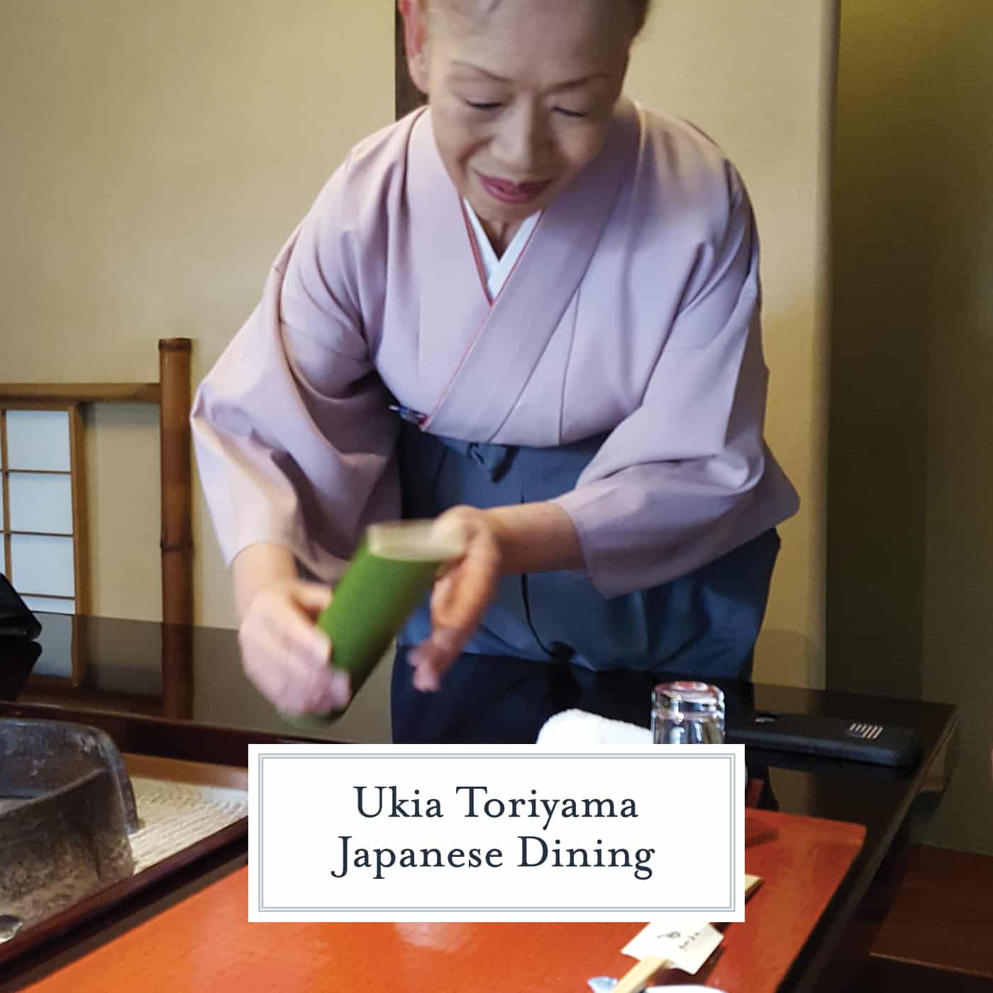 If you are looking for authentic Japanese dining while in Tokyo, drive right outside the city limits to Ukia Toriyama for amazing views and food. #tokyo www.savoryexperiments.com 