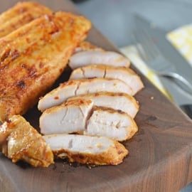 Spicy Honey Grilled Turkey is perfect for throwing on the grill for a quick and easy meal time solution!