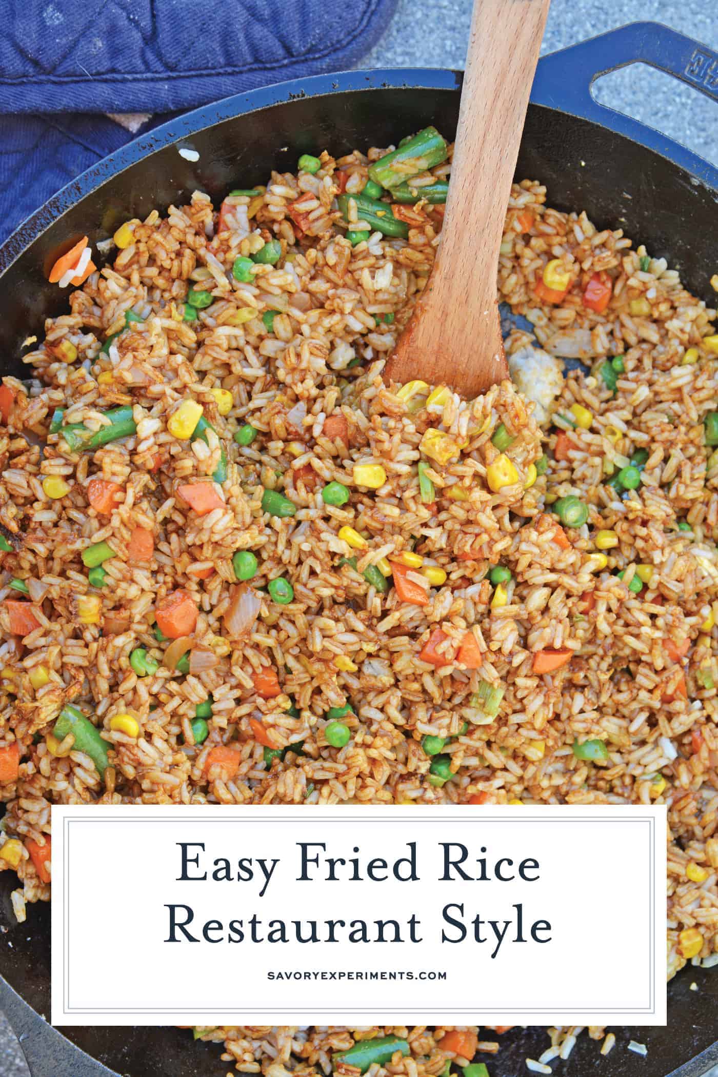 Overhead fried rice