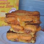 Pimento Grilled Cheese Sandwiches are the ultimate grilled cheese recipe. Zesty pimento cheese bites with bacon, gouda, cheddar and red pepper jelly on thick cut potato bread. #grilledcheesesandwichrecipes #pimentocheese