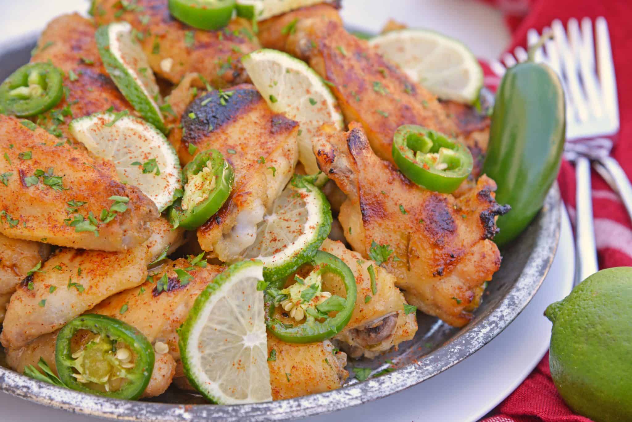 Baked Jalapeno Lime Wings