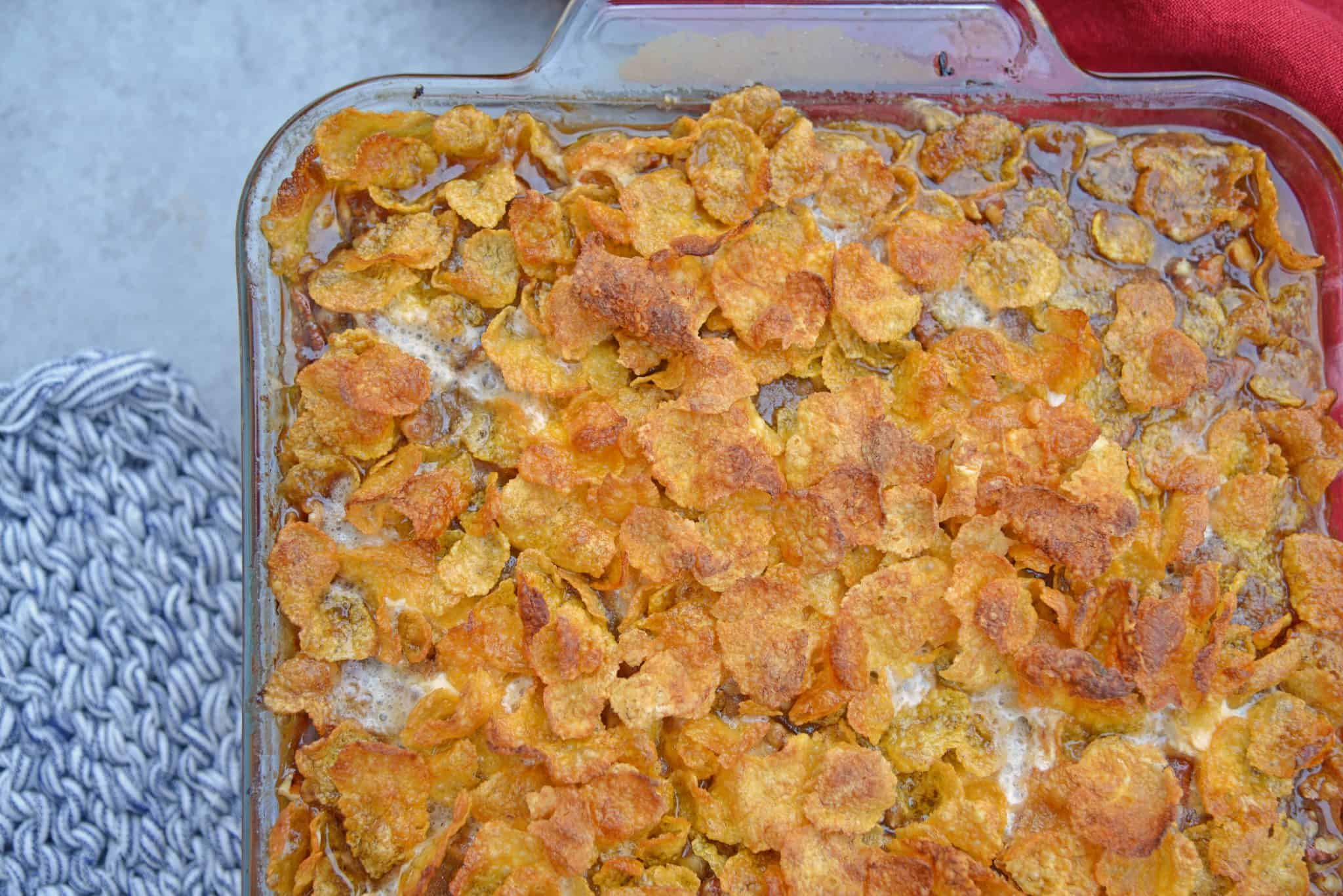 Sweet Potato Casserole with Pecans is the ultimate sweet potato souffle recipe using fresh sweet potatoes, pecan topping and marshmallows. #sweetpotatocasserole #sweetpotatosouffle www.savoryexperiments.com
