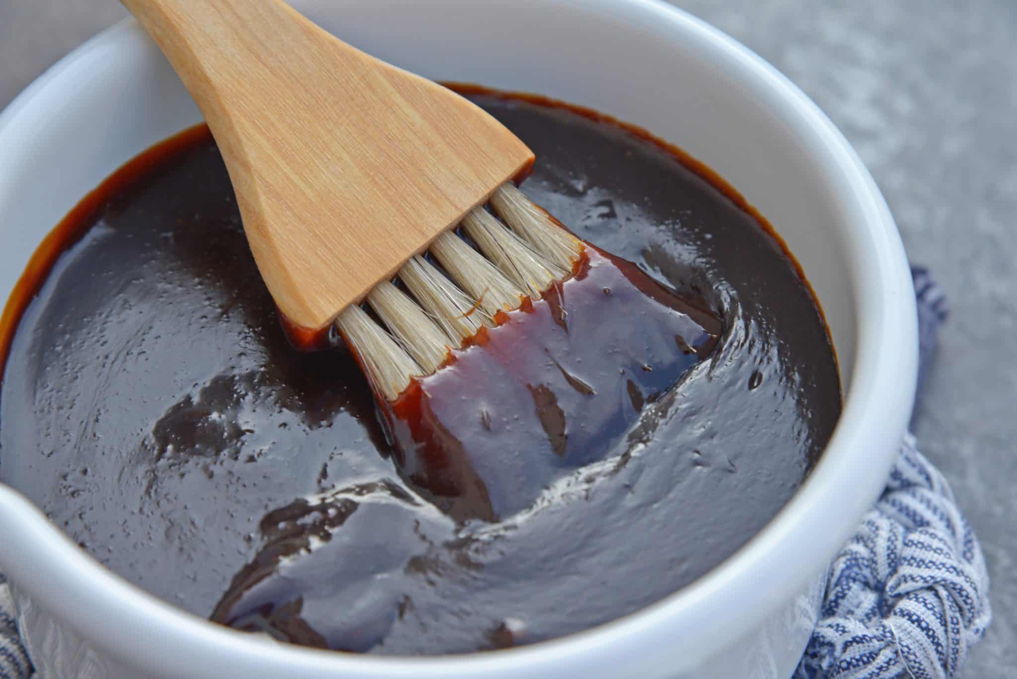 Teriyaki Sauce can be made into an easy teriyaki marinade or glaze. Perfect for teriyaki chicken, easy stir fry recipe or even making homemade beef jerky. #teriyakisauce #chickenteriyaki www.savoryexperiments.com