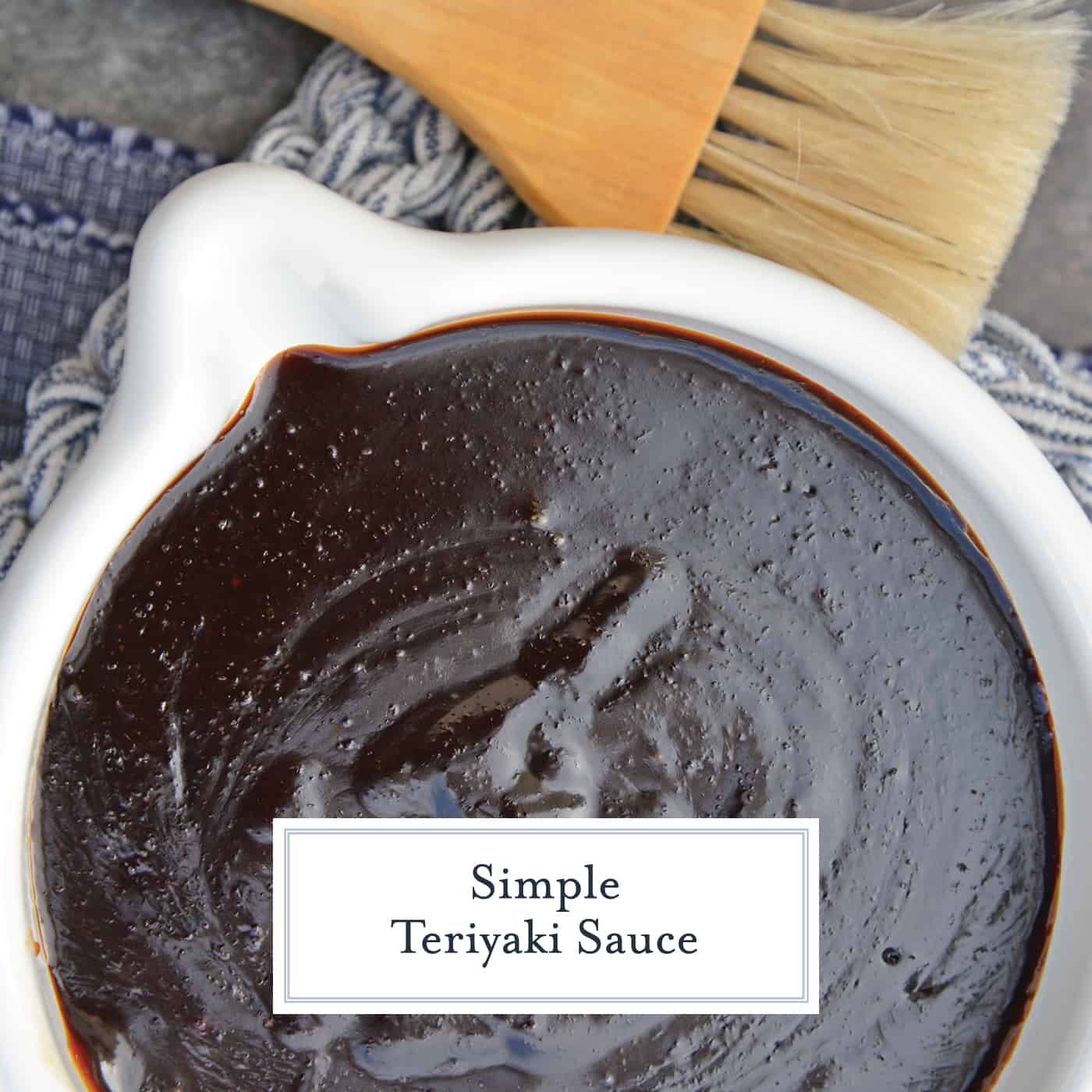 Teriyaki Sauce can be made into an easy teriyaki marinade or glaze. Perfect for teriyaki chicken, easy stir fry recipe or even making homemade beef jerky. #teriyakisauce #chickenteriyaki www.savoryexperiments.com 