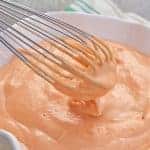 Yum Yum Sauce is an easy sauce for seafood and vegetables. Now you can make your favorite pink sauce at home! #yumyumsauce #pinksauce www.savoryexperiments.com