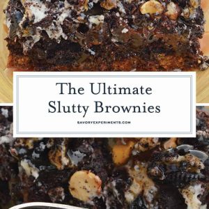 Collage of Slutty Brownies for Pinterest