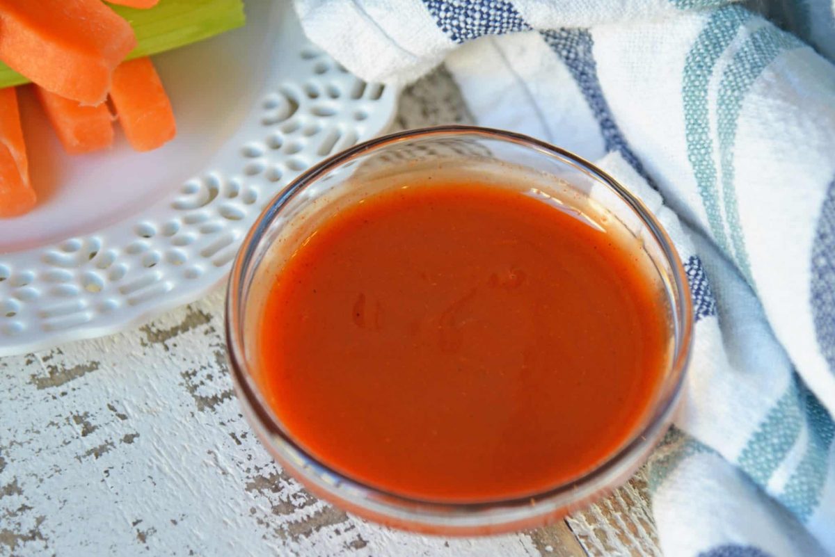 Homemade Buffalo Sauce is an easy blend of just two ingredients! Use other buffalo sauce ingredients to make fun twists for all your buffalo recipes! #buffalosauce #buffalosaucerecipe www.savoryexperiments.com