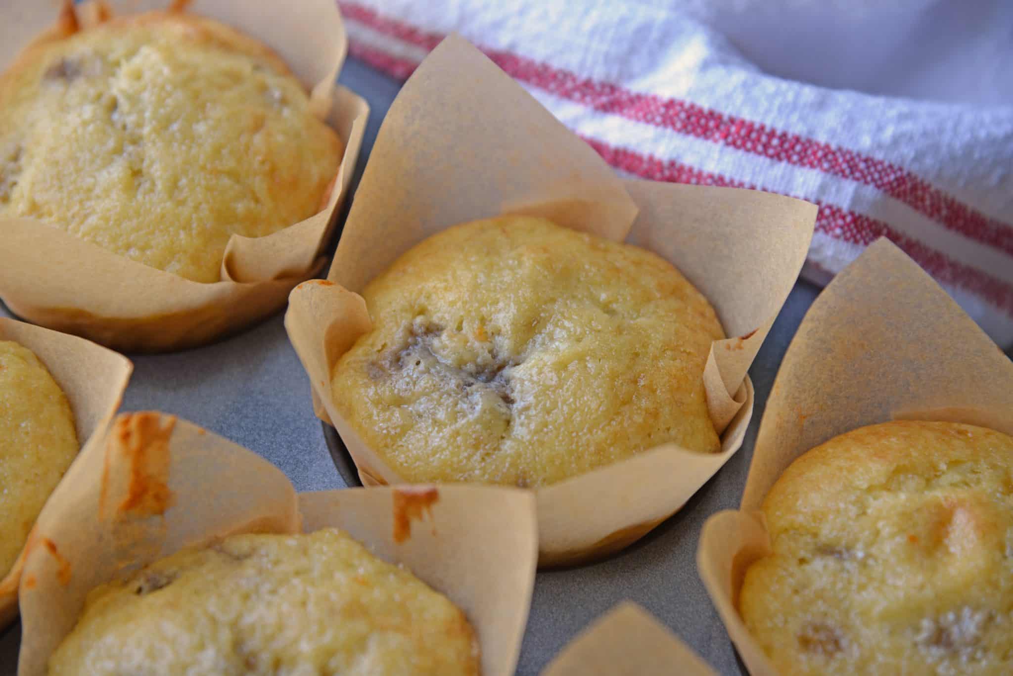 Five Ingredient Banana Cupcakes are a fabulous alternative to making banana bread with overly ripe bananas. This easy cupcake recipe will blow your mind! #easycupcakerecipes #bananacupcakes #bananarecipes www.savoryexperiments.com