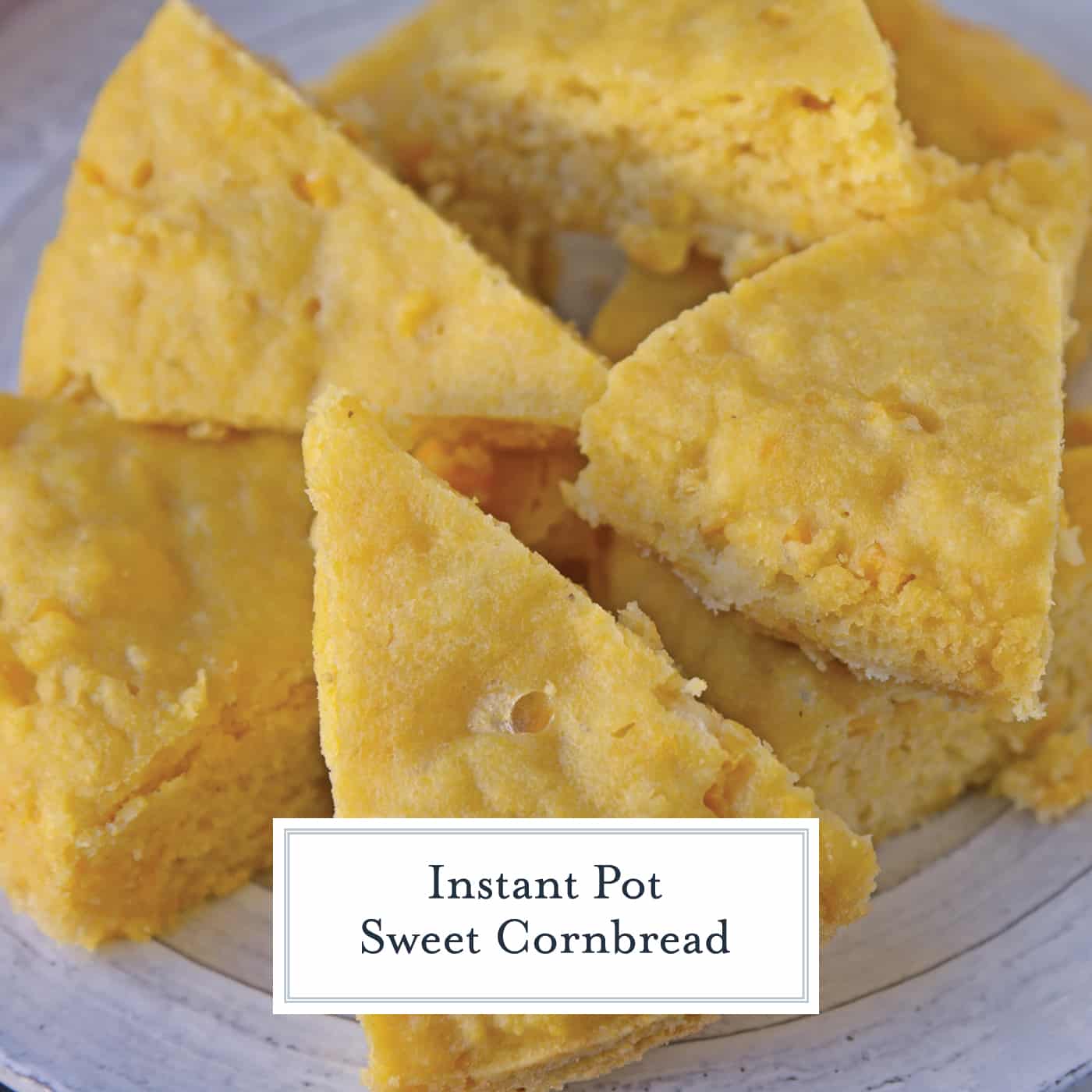 Instant Pot Sweet Cornbread is an easy cornbread recipe made with honey making it both sweet and moist. Made in the Instant Pot, it cooks in half the time! #cornbreadrecipe #instantpotrecipes #sweetcornbread www.savoryexperiments.com