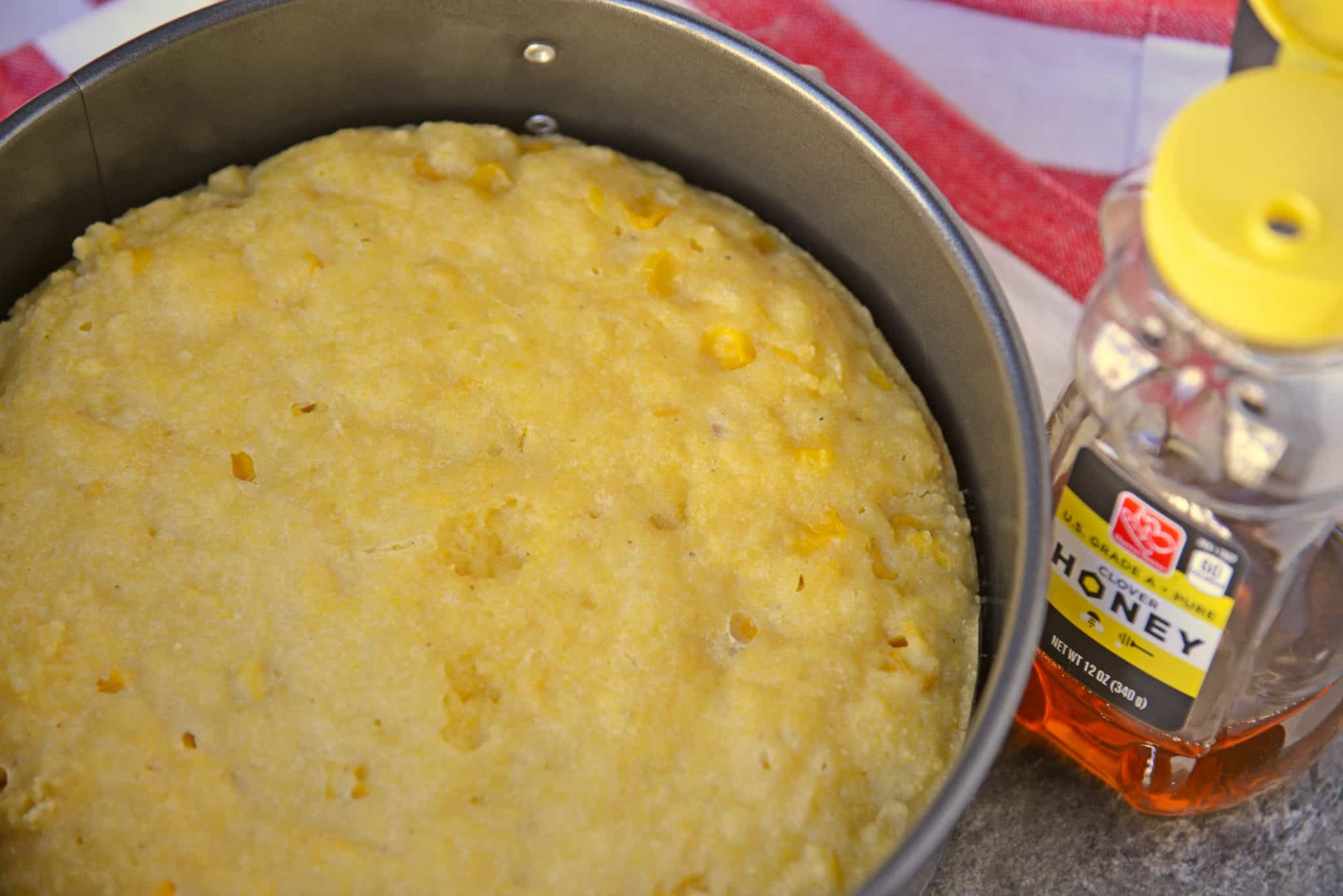 Instant Pot Sweet Cornbread is an easy cornbread recipe made with honey making it both sweet and moist. Made in the Instant Pot, it cooks in half the time! #cornbreadrecipe #instantpotrecipes #sweetcornbread www.savoryexperiments.com