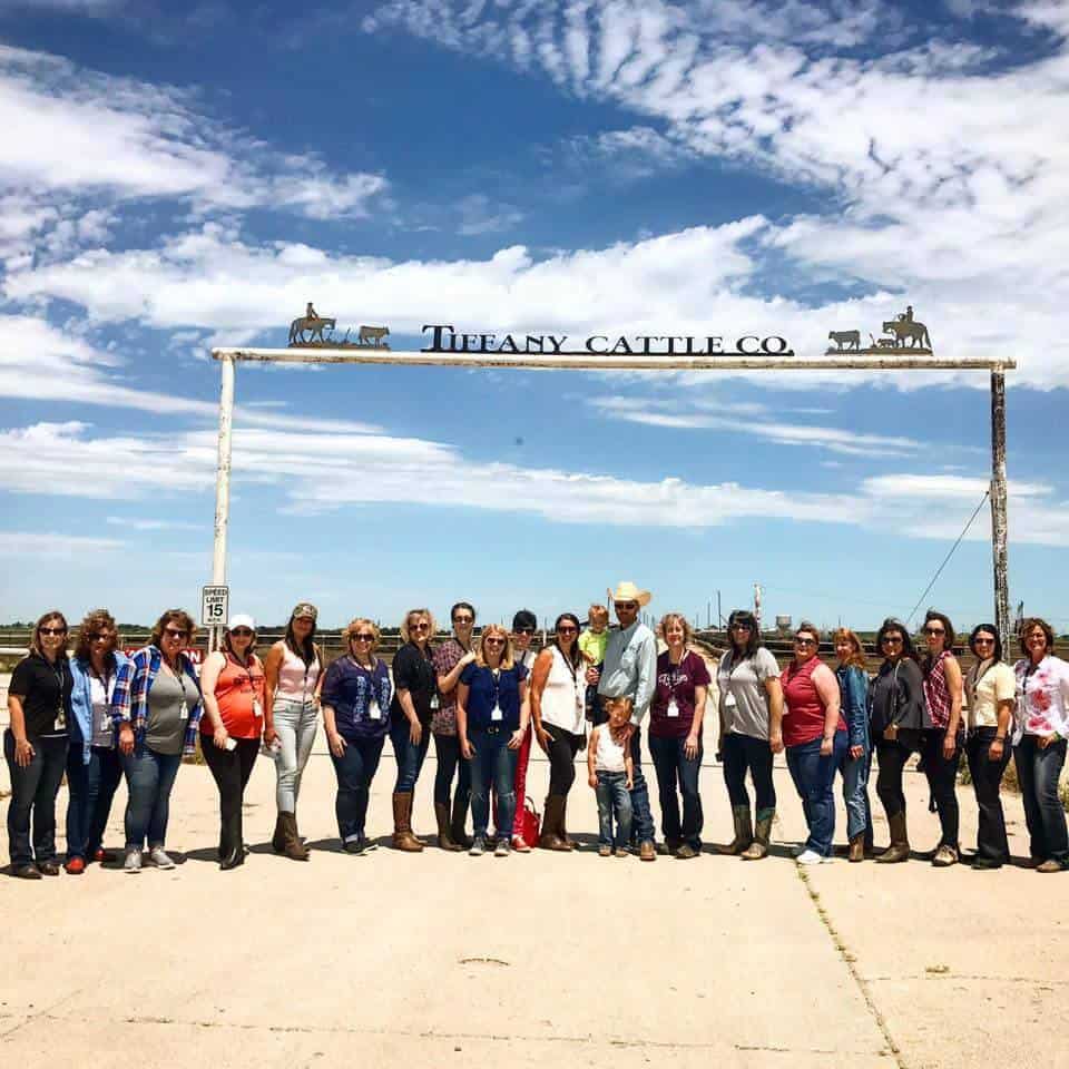 Group of people outside Tiffany Cattle Co