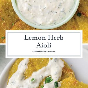 lemon herb aioli recipe for pinterest