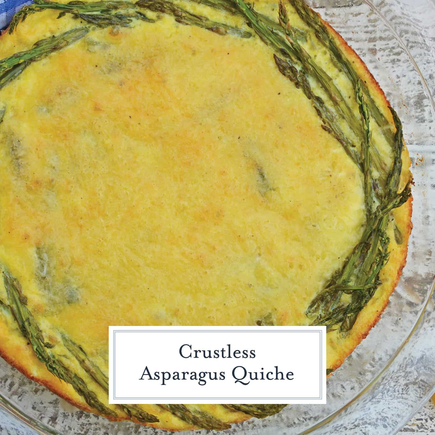 This crustless quiche recipe is one of the best asparagus recipes. An asparagus quiche would be a great addition to your next breakfast, brunch or lunch! #asparagusquicherecipe #crustlessquicherecipe #asparagusrecipes www.savoryexperiments.com