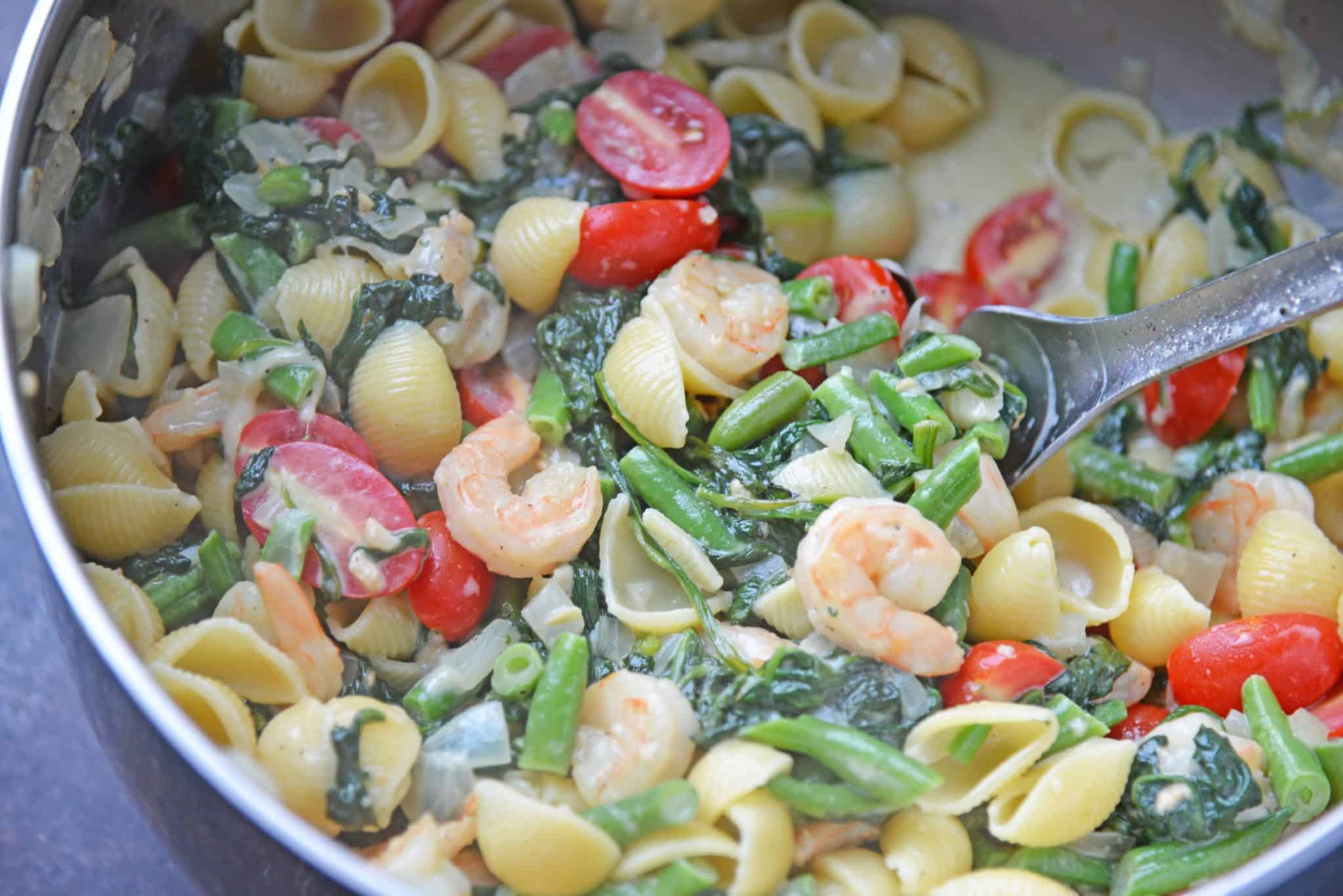 creamed spinach pasta