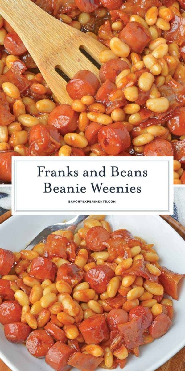 Quick Stovetop Franks & Beans Recipe + VIDEO Beanie Weenies