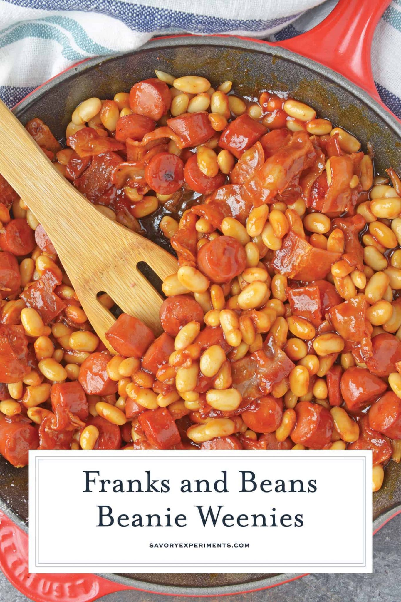 Quick Stovetop Franks & Beans Recipe + VIDEO Beanie Weenies