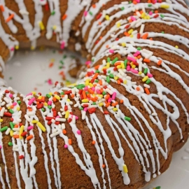 Chocolate Ice Cream Bread is an easy and fun way to use ice cream using just a few common kitchen ingredients. Add cookie frosting and colorful sprinkles for a surprisingly good munchie. #icecreambread #chocolateicecream www.savoryexperiments.com