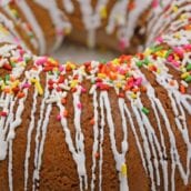 Chocolate Ice Cream Bread is an easy and fun way to use ice cream using just a few common kitchen ingredients. Add cookie frosting and colorful sprinkles for a surprisingly good munchie. #icecreambread #chocolateicecream www.savoryexperiments.com