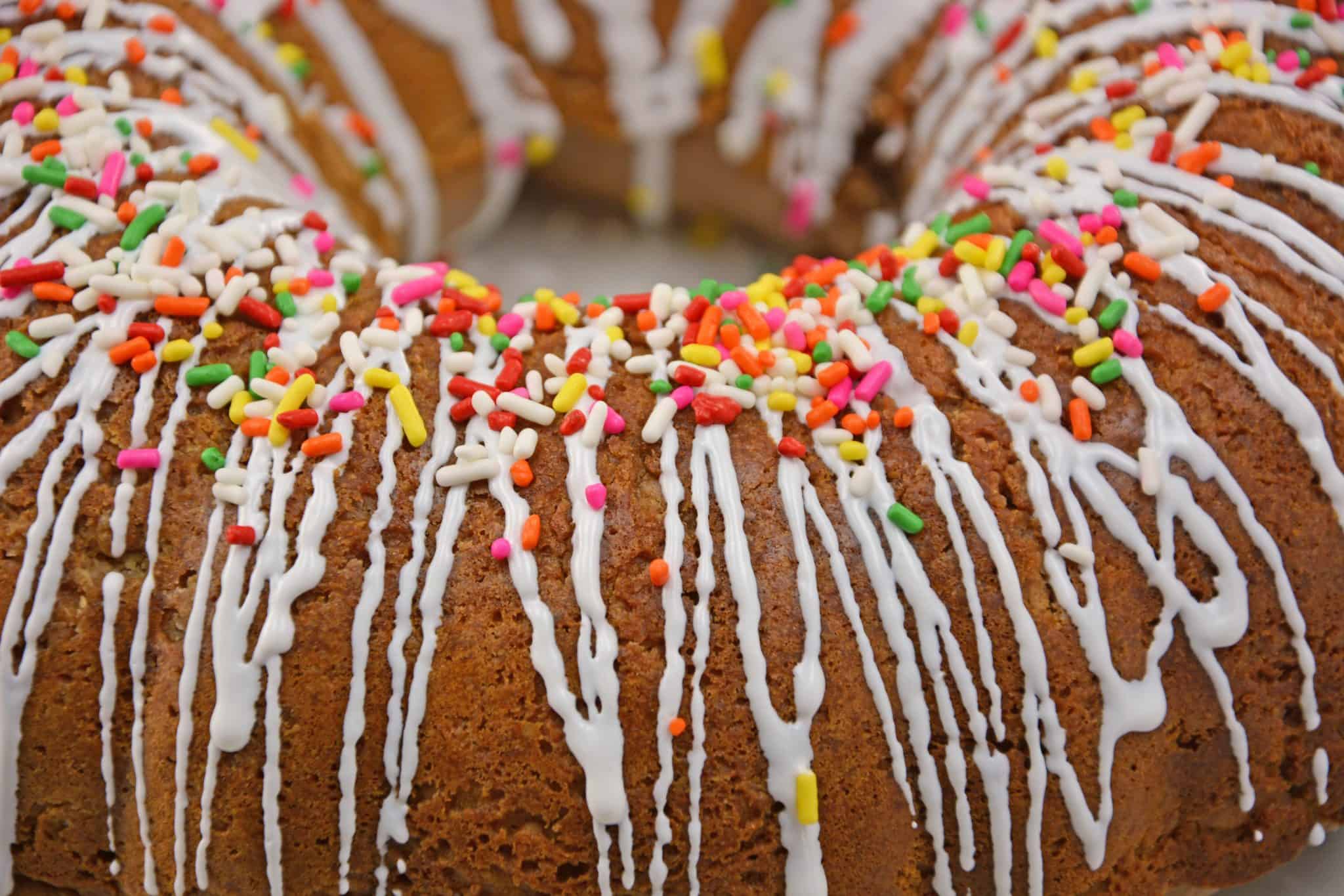 Chocolate Ice Cream Bread is an easy and fun way to use ice cream using just a few common kitchen ingredients. Add cookie frosting and colorful sprinkles for a surprisingly good munchie. #icecreambread #chocolateicecream www.savoryexperiments.com