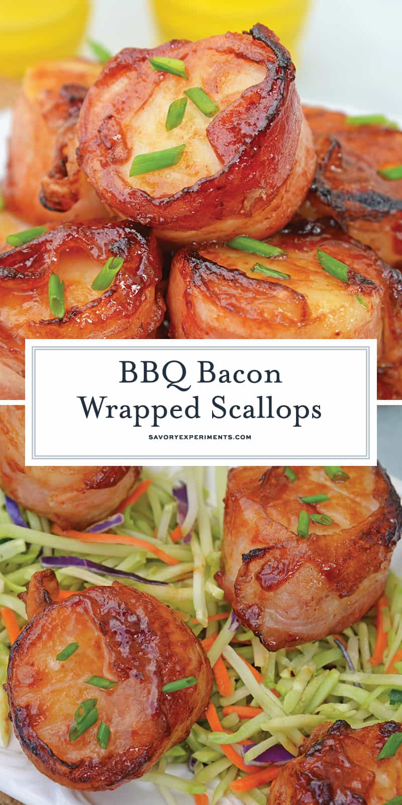 BBQ Bacon Wrapped Scallop recipe for pinterest 