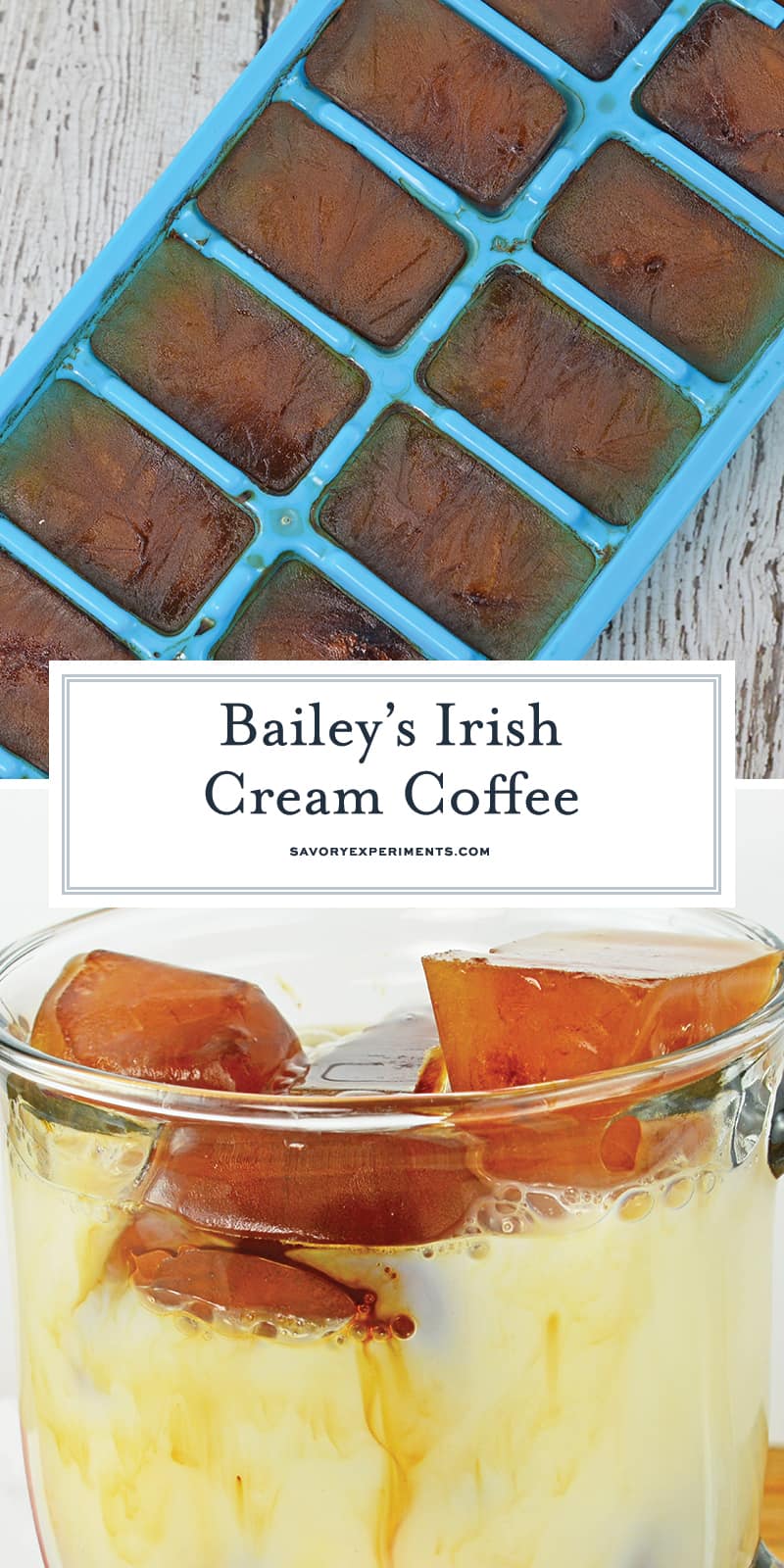 Bailey's Irish Cream Coffee is sweet and comforting Irish cream drink recipe. This coffee cocktail perfect for busy mornings or brunch year-round. #baileysirishcreamcoffee #irishcreamdrinkrecipes #coffeecocktails www.savoryexperiments.com