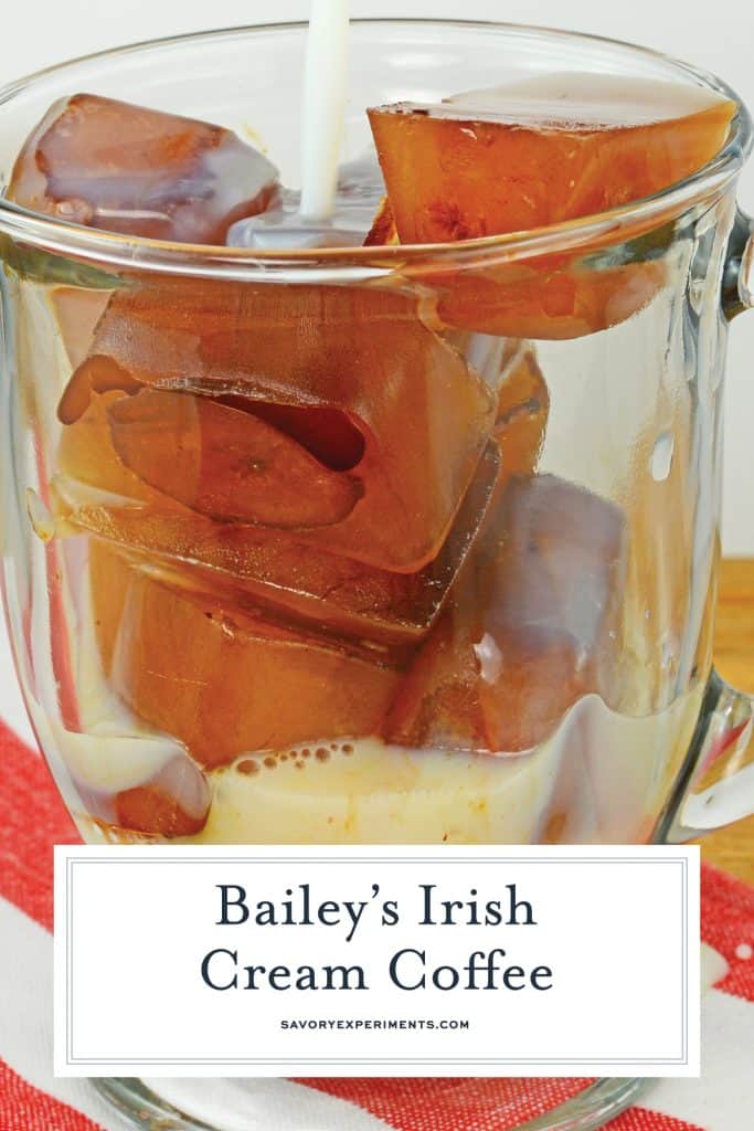 Bailey's Irish Cream Coffee is sweet and comforting Irish cream drink recipe. This coffee cocktail perfect for busy mornings or brunch year-round. #baileysirishcreamcoffee #irishcreamdrinkrecipes #coffeecocktails www.savoryexperiments.com