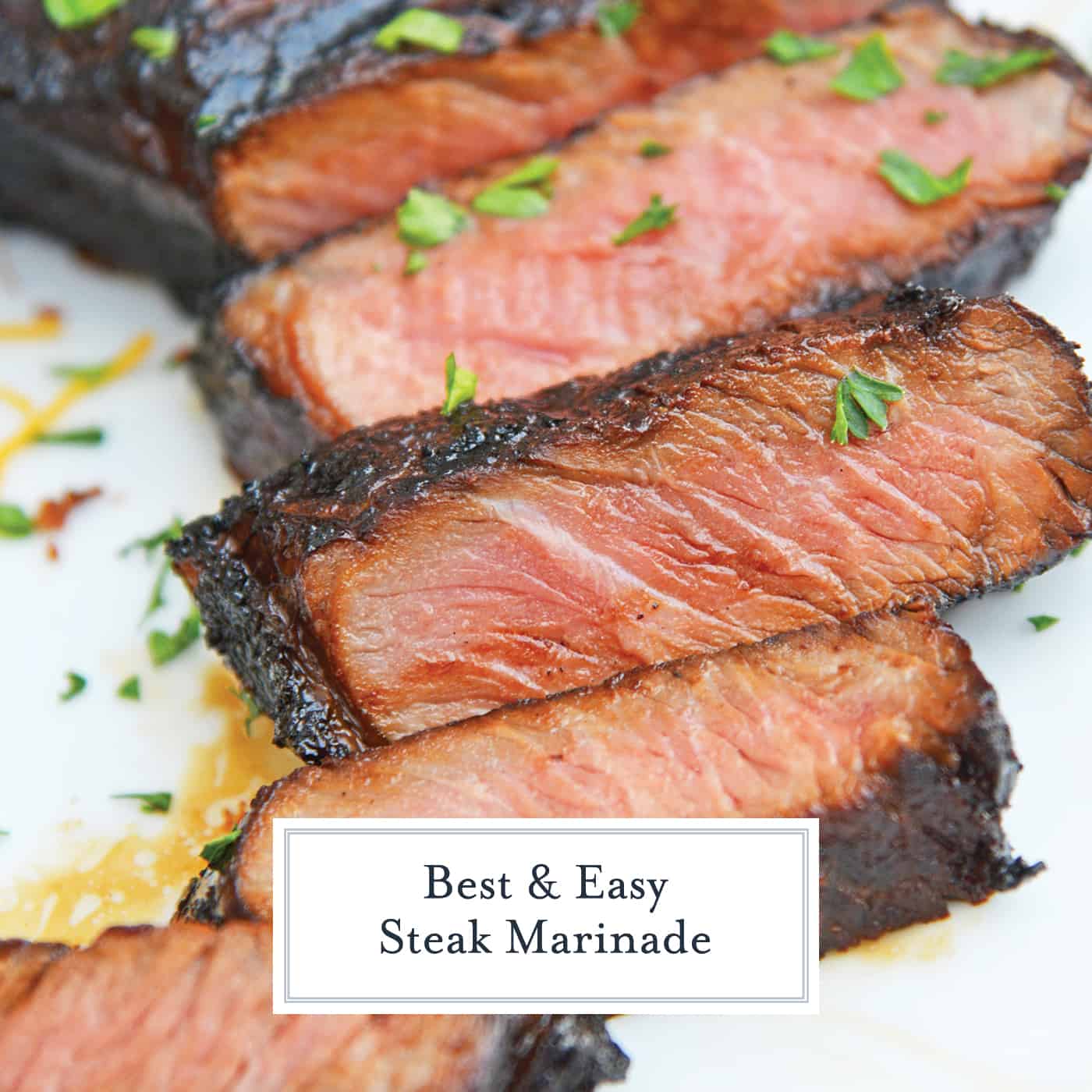 The BEST Easy Steak Marinade will be the only marinade you ever use in the future! You only need 3 ingredients and 30 minutes for this steak marinade. #steakmarinade #beststeakmarinade www.savoryexperiments.com