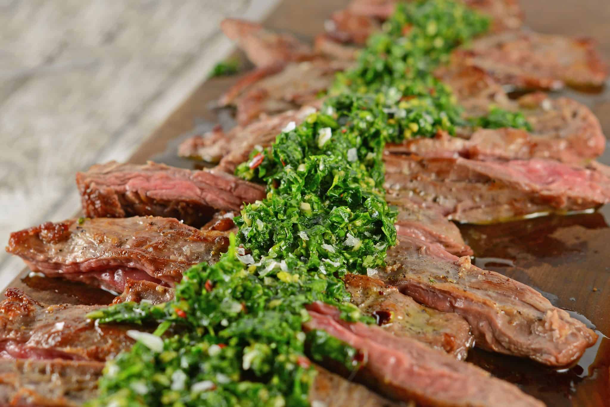 Skirt Steak Chimichurri - Easy Grilled Steak Recipe