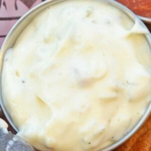 Close up of Homemade Tartar Sauce