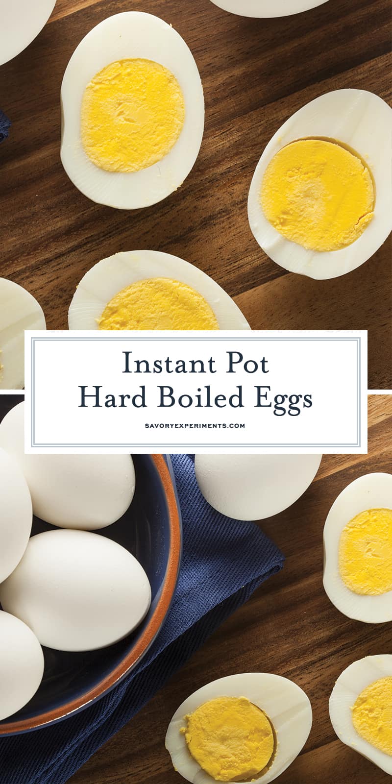 If you have an Instant Pot and haven't tried these Instant Pot Hard Boiled Eggs, you're missing out! Perfect hard boiled eggs every time. Ready in 10 minutes! #Howtohardboileggs #instantpothardboiledeggs www.savoryexperiments.com