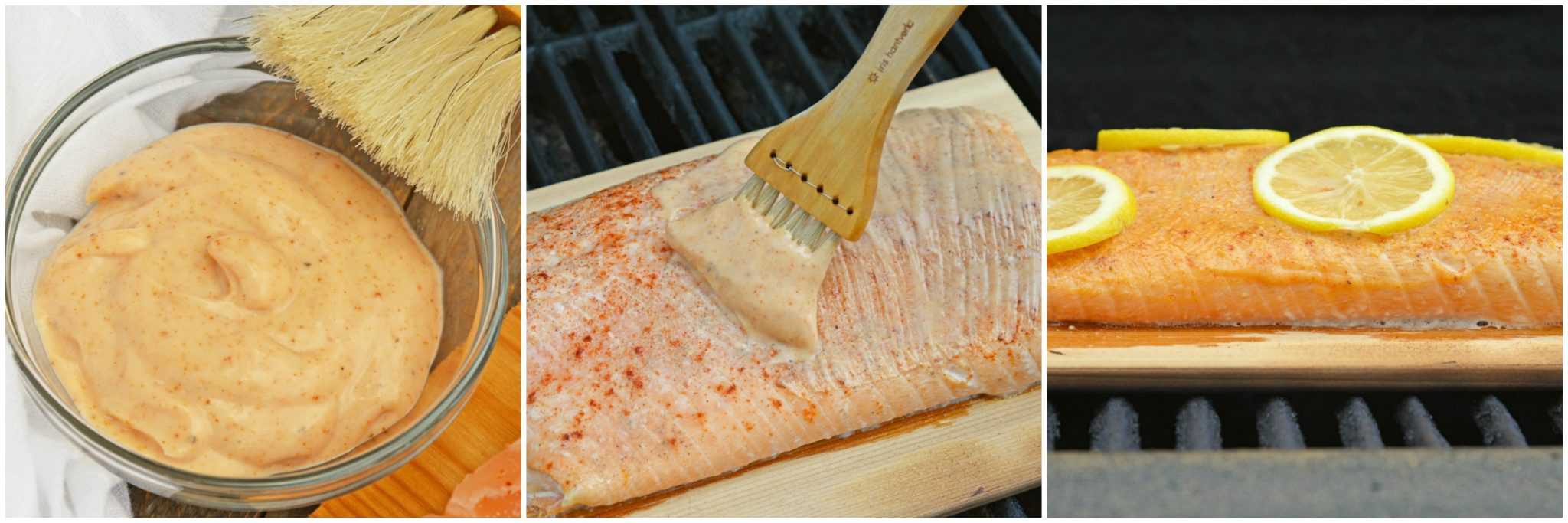 Spicy Cedar Plank Salmon is an easy grilled salmon recipe using a spicy salmon glaze. Perfect for a hot summer night and pairing with a crisp, sweet wine. #cedarplanksalmon #salmononthegrill #spicysalmon www.savoryexperiments.com