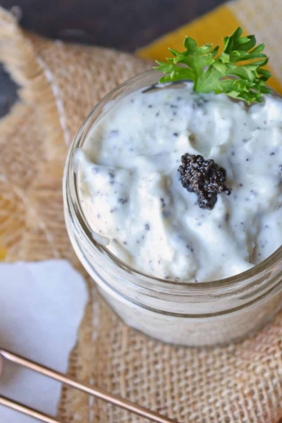 Truffle Aioli Sauce, made with black truffle pate, is a delicious, easy-to-make condiment you'll want to add to everything. As addicting as it is delicious! #blacktruffle #whatisatruffle #aiolisauce www.savoryexperiments.com