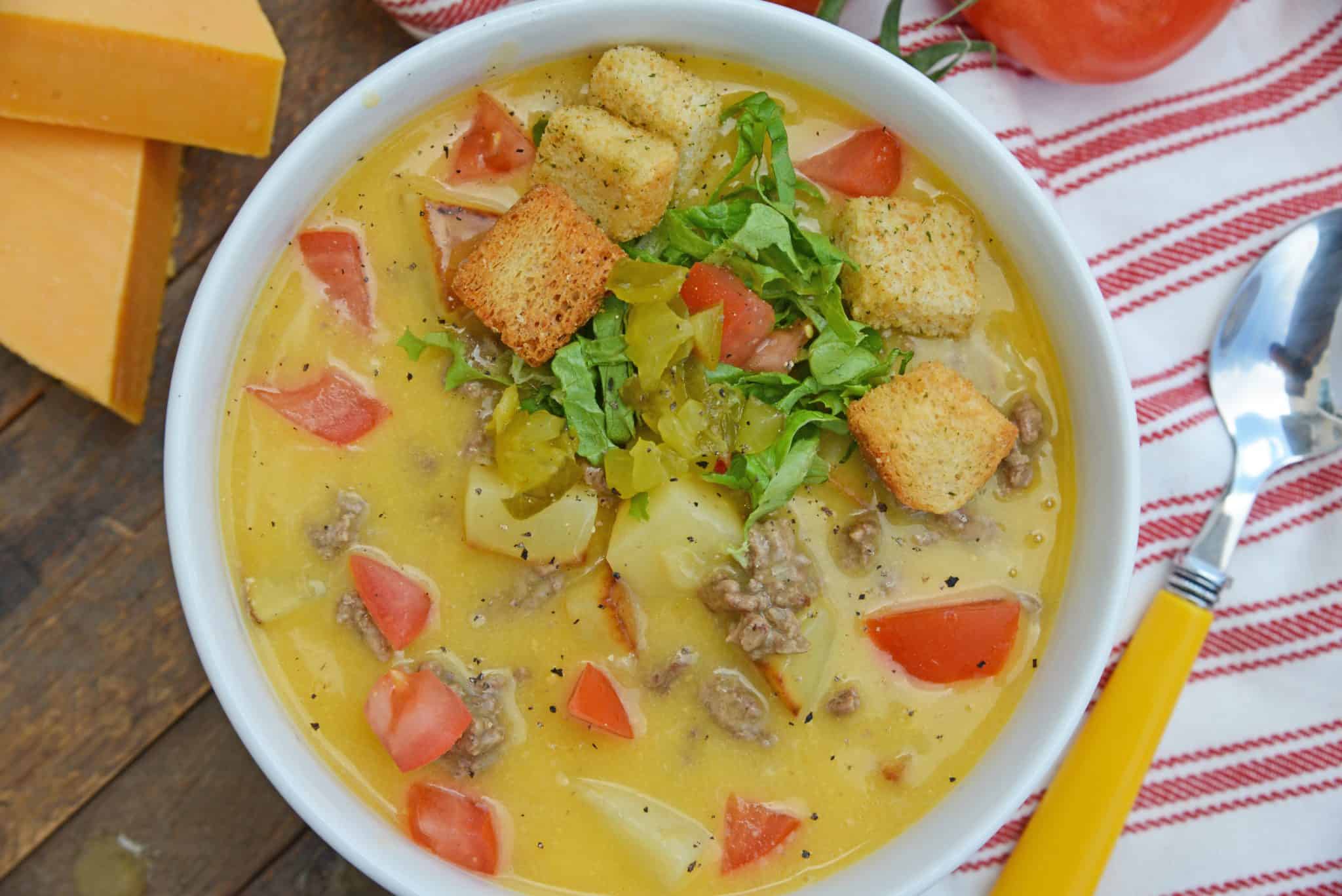 Bacon Cheeseburger Soup