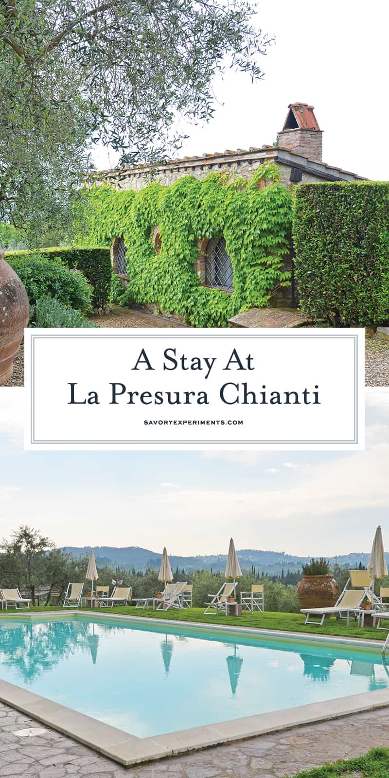 Planning your trip to Tuscany should include a visit to La Presura, a quaint location in Strada in Chianti. The perfect getaway from the bustle of Florence. #chianti #visittuscany www.savoryexperiments.com 