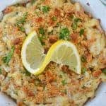 Crab Imperial is a deliciously easy lump crab recipe. It's one of the most popular recipes that use crab and oh so delicious! Ready in 30 minutes! #crabimperial #lumpcrabrecipes www.savoryexperiments.com