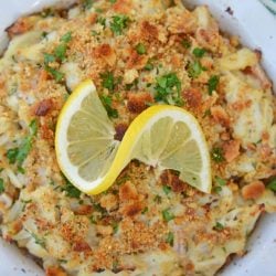 Crab Imperial is a deliciously easy lump crab recipe. It's one of the most popular recipes that use crab and oh so delicious! Ready in 30 minutes! #crabimperial #lumpcrabrecipes www.savoryexperiments.com