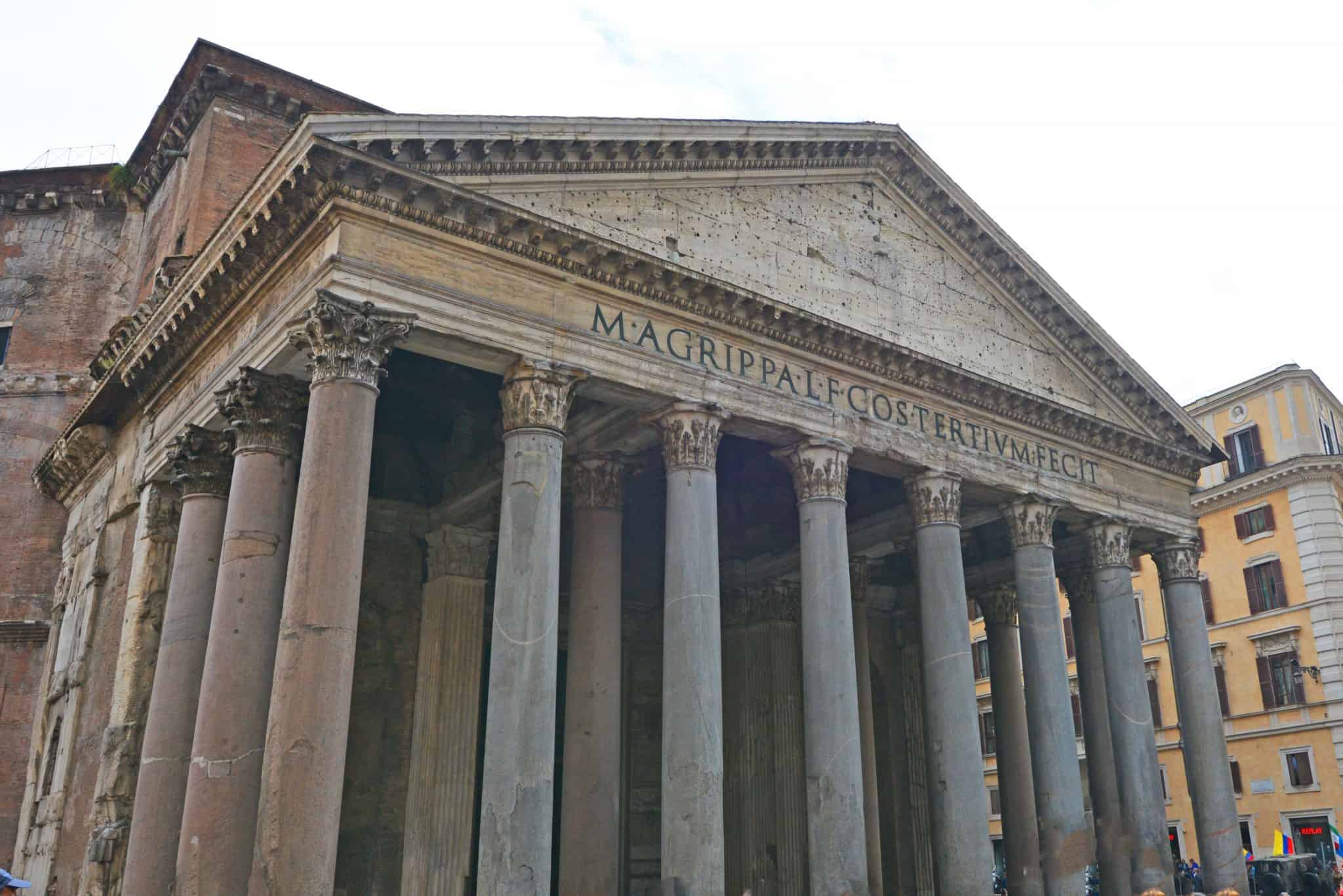 Pantheon: The “temple of every God” was originally a Roman temple, not a church. It was only claimed as a church to save it from destruction.