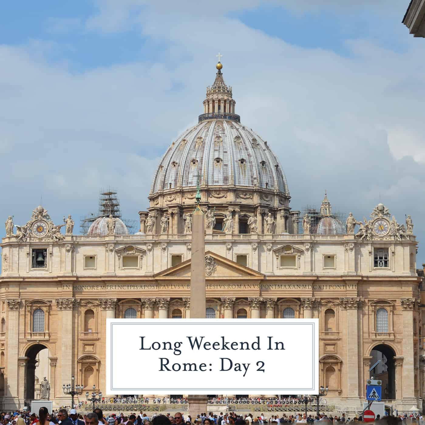 Day 2 itinerary includes a visit to Vatican City including St. Peter’s Square and Basilica, Sistine Chapel, Vatican Museums. #triptovaticancity #romeitaly www.savoryexperiments.com