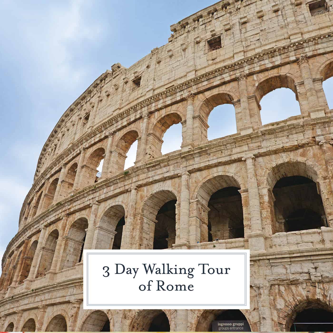 Get ready to start planning your 3 day walking tour of rome! Before leaving check out my Rome travel tips and must-eat items on Roman menus. #romeitaly www.savoryexperiments.com