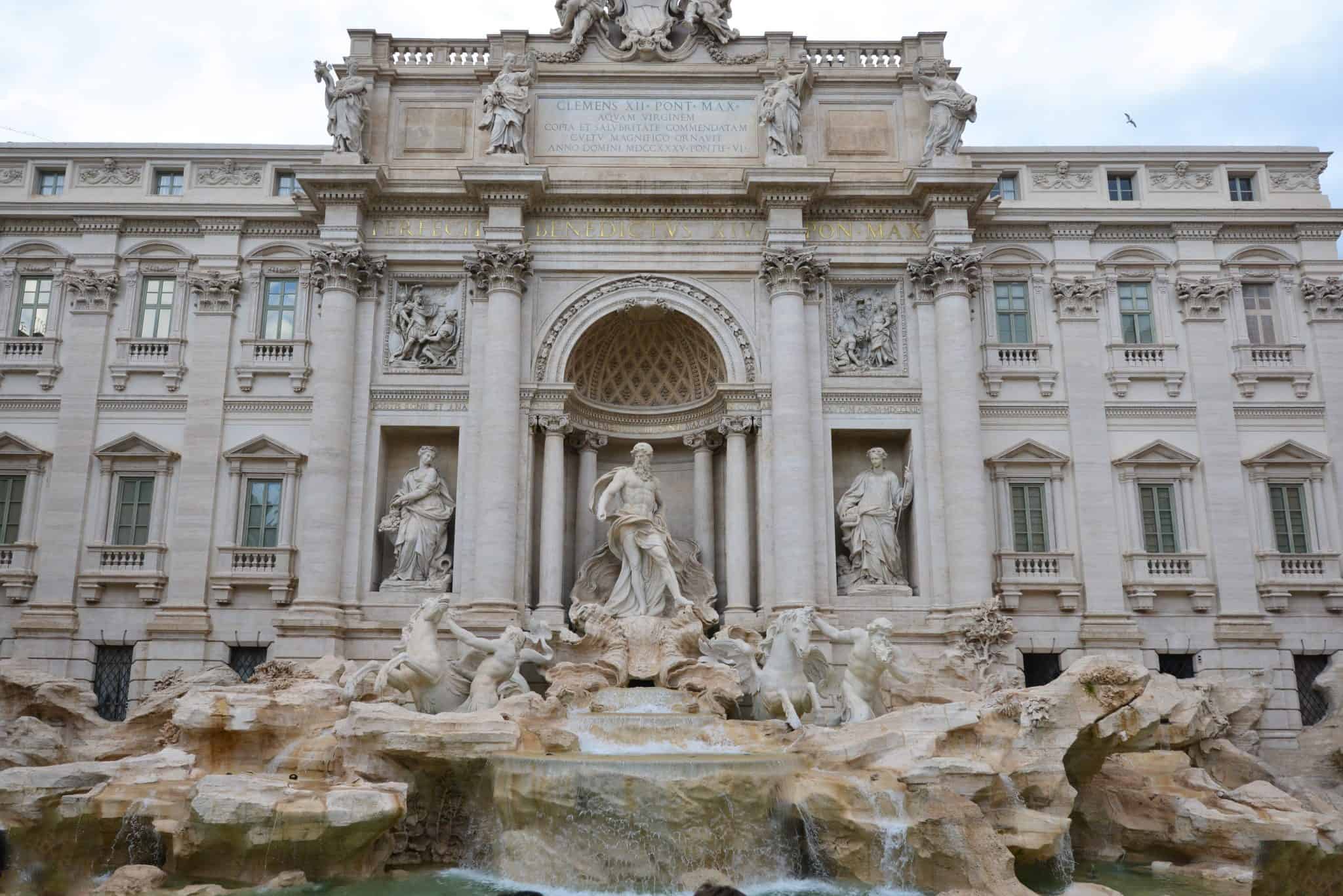 Trevi Fountain: This is one of the most famous fountains in the world. Most people come here, not for the architecture or to take selfies, but to throw coins in the fountain. 