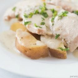 Creamy ranch pork chops with potatoes