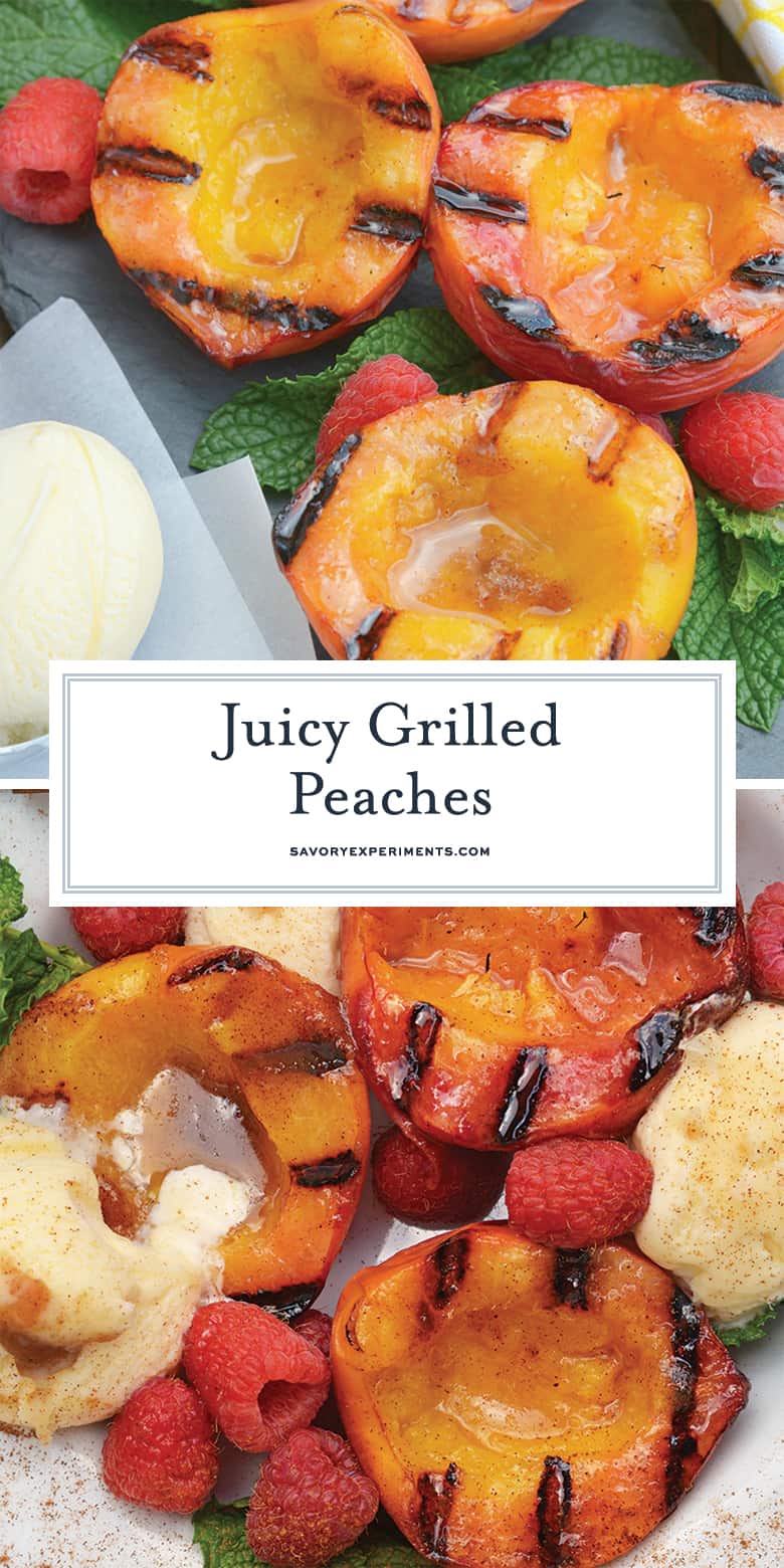 Grilled Peaches for Pinterest