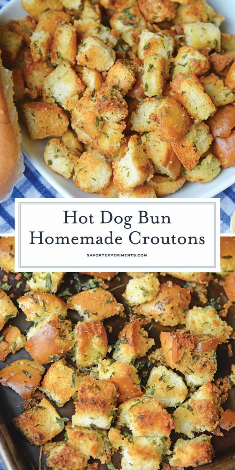 Hot Dog Bun Homemade Croutons How to Make Croutons